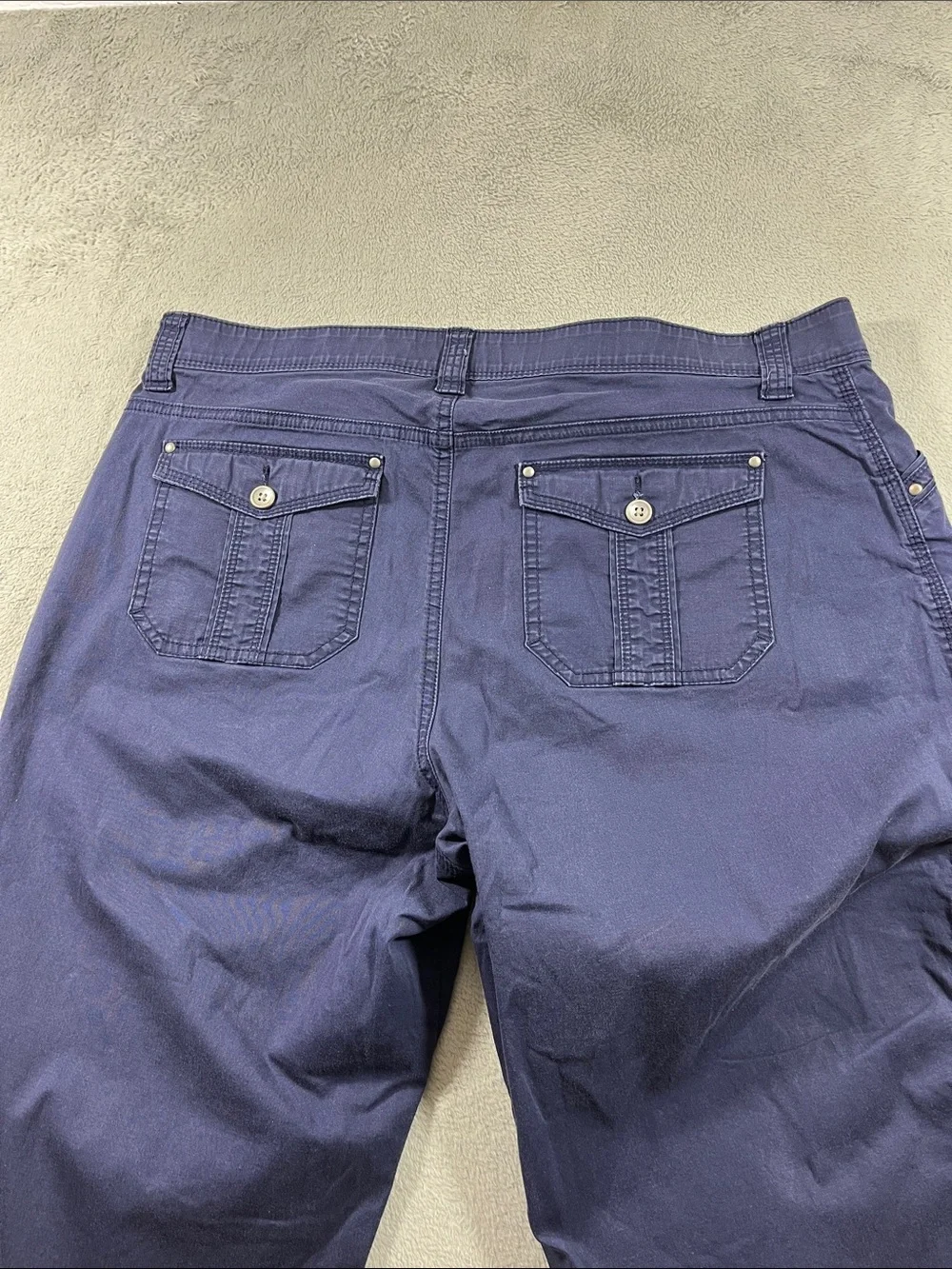 Lee Navy Comfort Waistband Women Capri Size 18W
